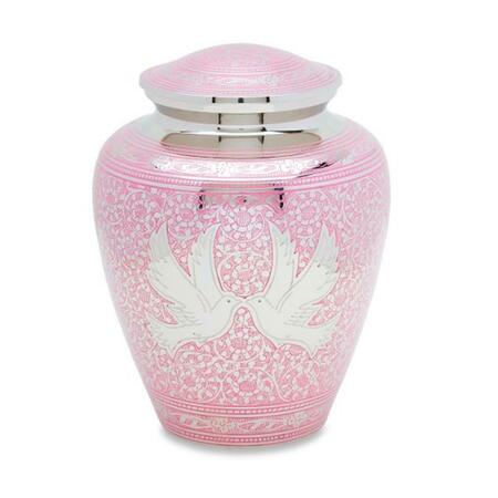 URNSDIRECT2U Loving Doves Adult Urn, Pink 7723-9